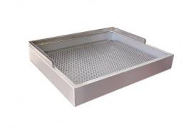 Escurridor chapa perforada con gu�as para acristalar 600x500